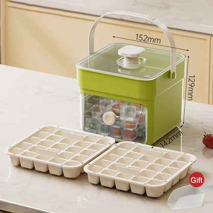 🧊2026 HOT SALE 50% OFF! 🥤 Ice Cube Maker with Storage – 48 cubes at once. leak‑proof lid. Stackable. saves space. 🏖️