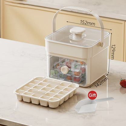 🧊2026 HOT SALE 50% OFF! 🥤 Ice Cube Maker with Storage – 48 cubes at once. leak‑proof lid. Stackable. saves space. 🏖️