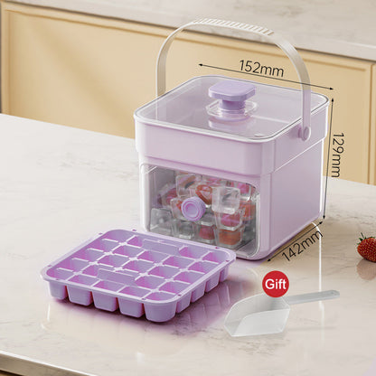 🧊2026 HOT SALE 50% OFF! 🥤 Ice Cube Maker with Storage – 48 cubes at once. leak‑proof lid. Stackable. saves space. 🏖️