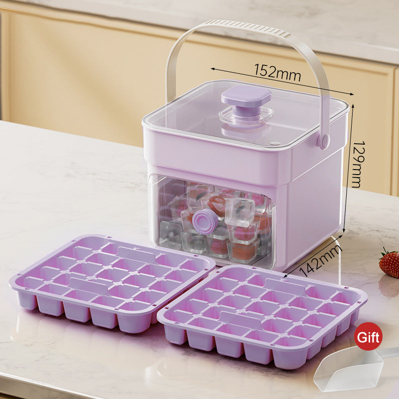 🧊2026 HOT SALE 50% OFF! 🥤 Ice Cube Maker with Storage – 48 cubes at once. leak‑proof lid. Stackable. saves space. 🏖️
