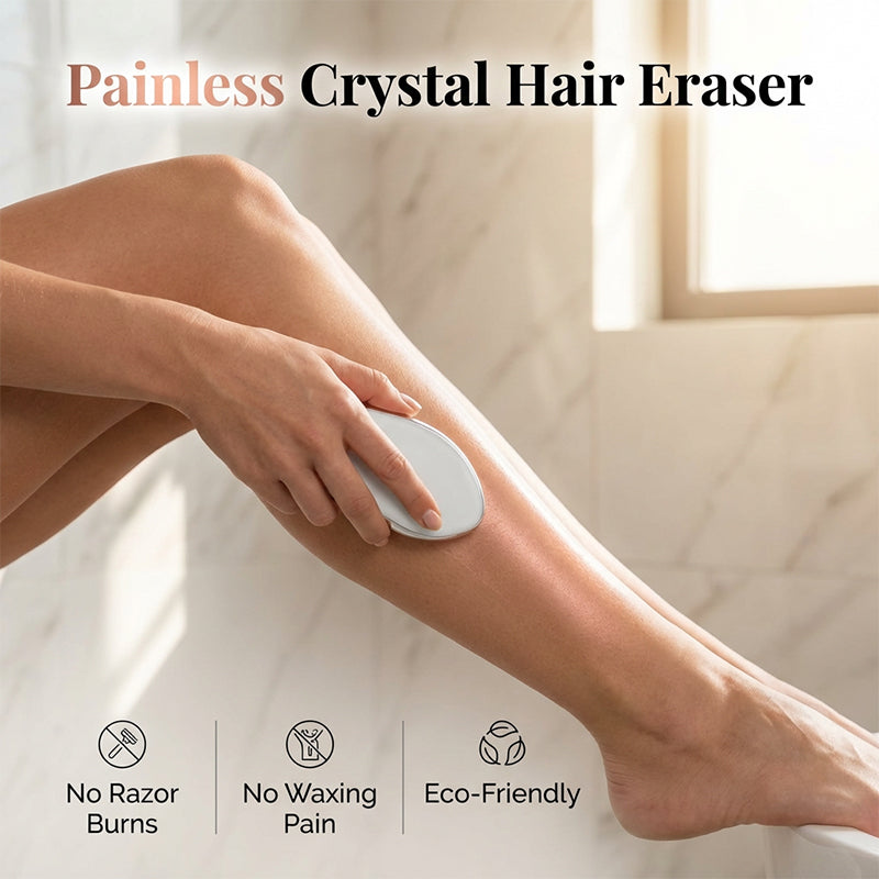 ✨50% OFF NOW! Palm‑Fit Hair Eraser for Quick At‑Home Grooming. Painless Crystal Hair Remover. Eco‑Friendly Reusable Physical Hair Removal Tool for Legs. Arms & Body