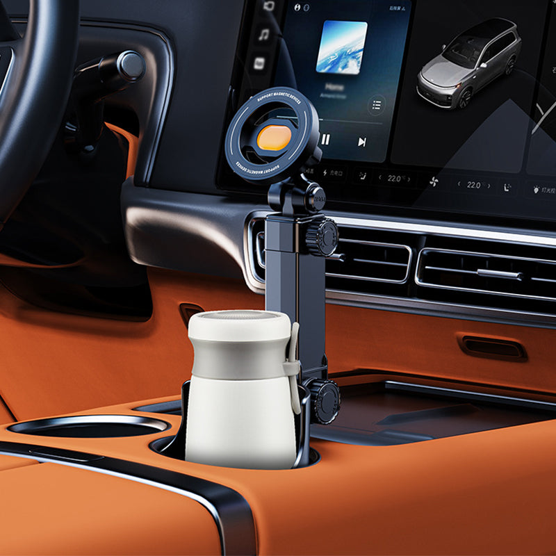 Car Cup Holder Phone Mount – 360° Adjustable. Strong N52 Magnet. One-Hand Operation. Fits All Phones. Stable Magnetic & Clamp Models for Safe Driving