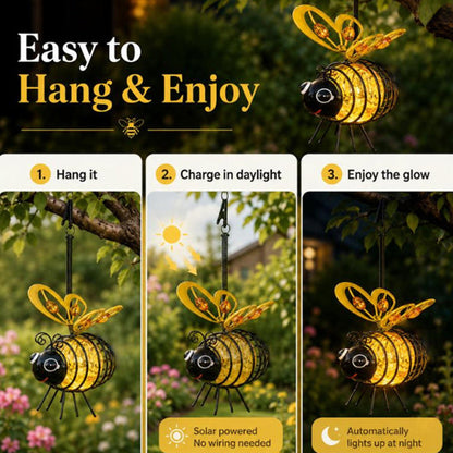 ✨ 49% OFF Today Only! 🐝 Solar Hanging Bee Light – Soft Warm Amber Glow | Flicker-Free | Perfect for Gardens, Camping, Patio Parties & Kids' Rooms. Brighten Every Evening!