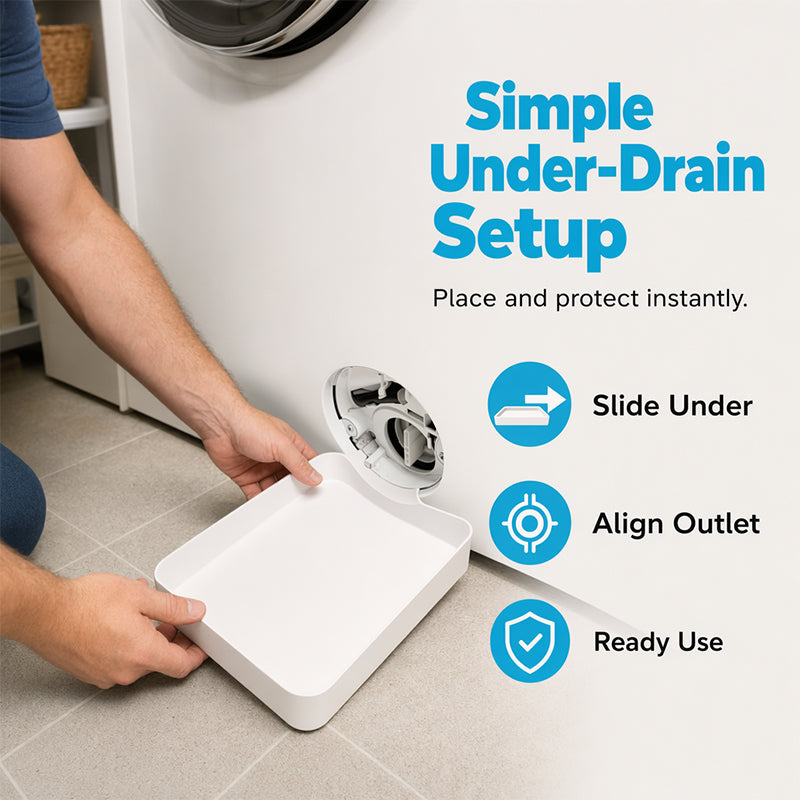 🔥 50K+ Sold! The Universal Washing Machine Drain Pan Every Laundry Room Needs