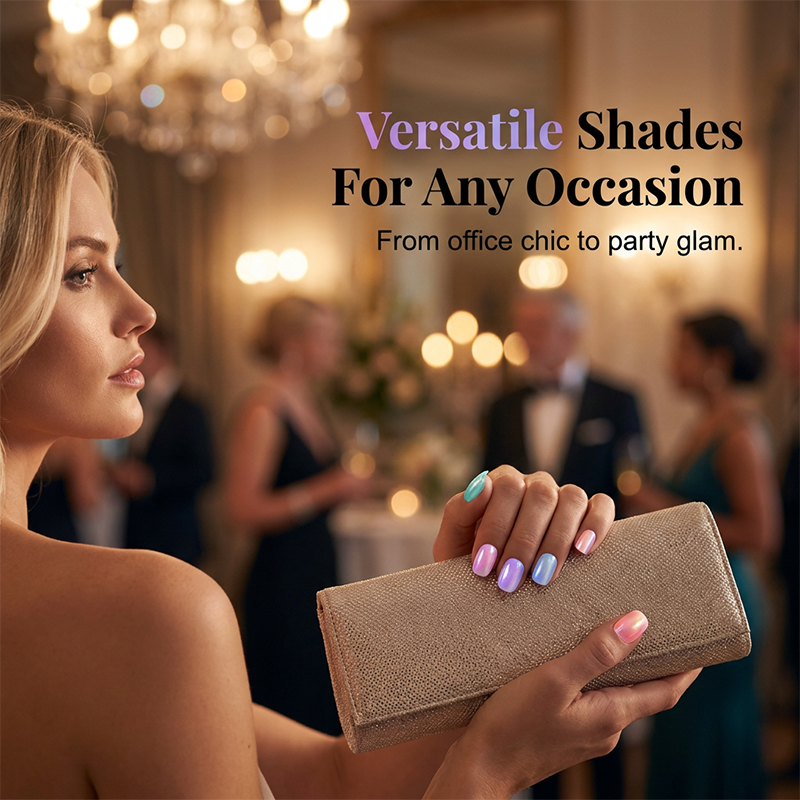 Versatile pearl shades for nail occasions
