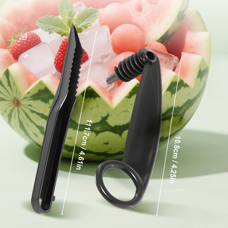 Spiral garnish kitchen tool