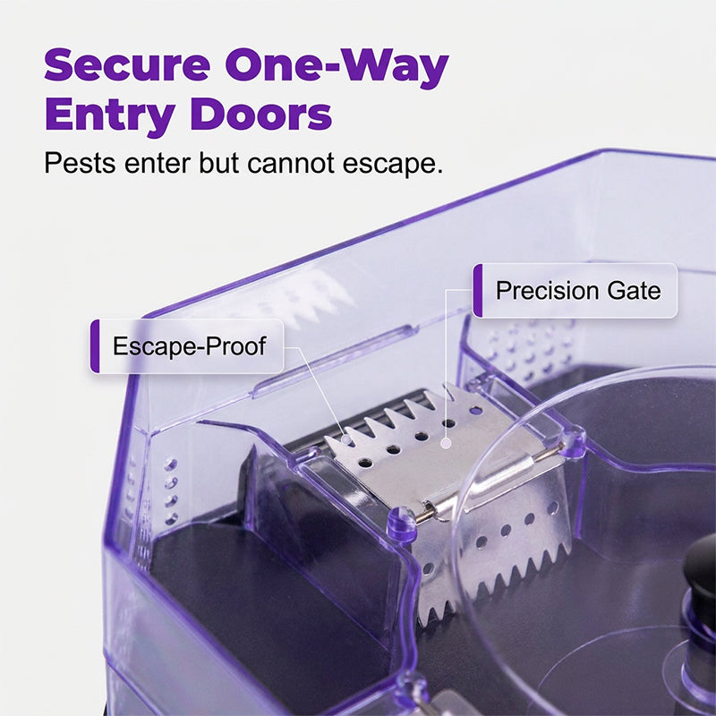 🥳2026 HOT SALE🥳💞50K+ SOLD!♻️🪳 50% OFF! Reusable Roach Trap – Physical capture. no toxic sprays. One‑way doors. easy to check & clean. Safe for homes with kids & pets! 🏠✨