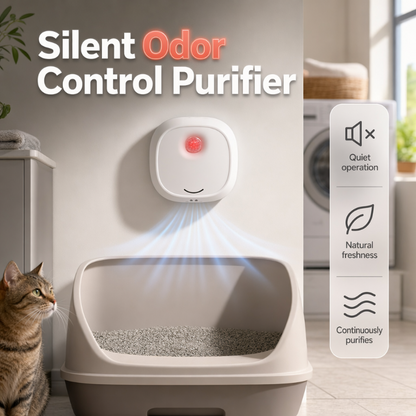 50% OFF! Smart Quiet Pet Odor Eliminator - Freshen Litter Box Areas Without Noise