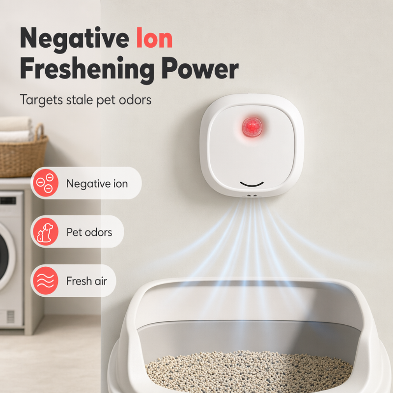 50% OFF! Smart Quiet Pet Odor Eliminator - Freshen Litter Box Areas Without Noise