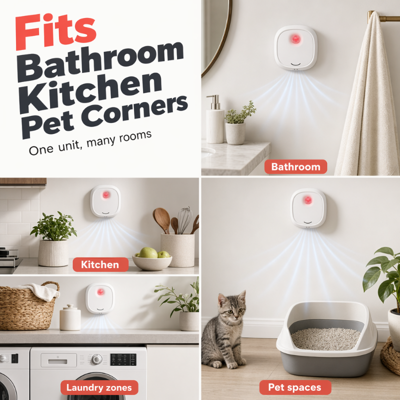 50% OFF! Smart Quiet Pet Odor Eliminator - Freshen Litter Box Areas Without Noise