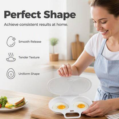 🥳2026 HOT SALE🥳💞50K+ SOLD! 🥚✨ 50% OFF + BUY 1 GET 1 FREE! Dual Cavity Microwave Egg Poacher – Quick oil‑free cooking. food‑grade PP & versatile. Perfect for busy mornings – healthy breakfast in minutes! ⚡🍳