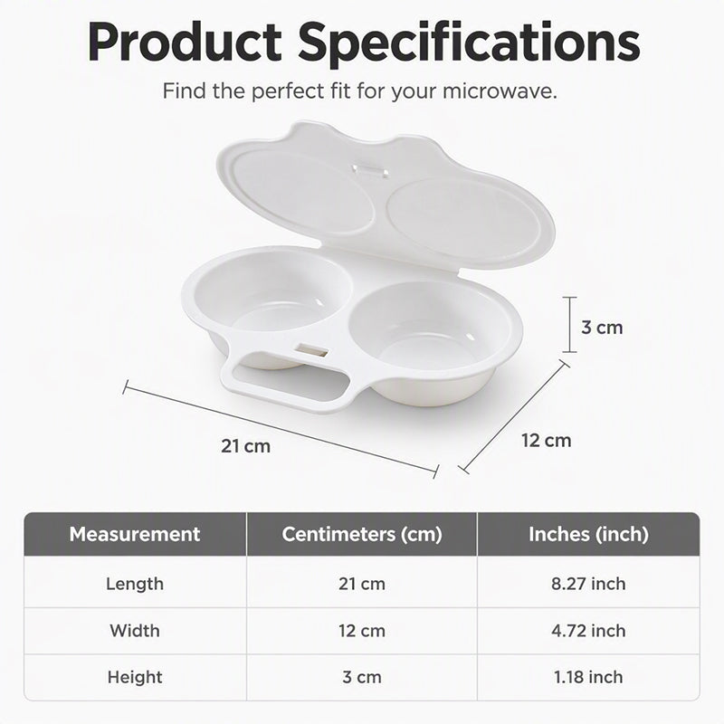 🥳2026 HOT SALE🥳💞50K+ SOLD! 🥚✨ 50% OFF + BUY 1 GET 1 FREE! Dual Cavity Microwave Egg Poacher – Quick oil‑free cooking. food‑grade PP & versatile. Perfect for busy mornings – healthy breakfast in minutes! ⚡🍳