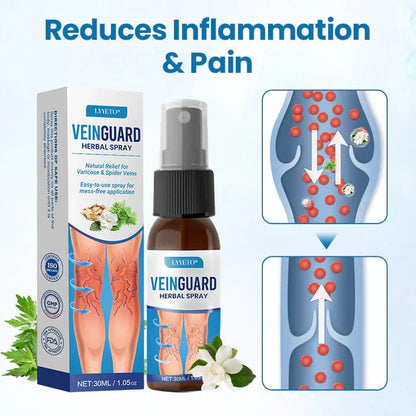 Lyyeto® VeinGuard Herbal Spray-✅ Clinically proven to eliminate varicose veins in just 7 days!