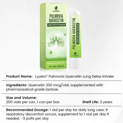 Lyyeto® Pulmovia Quercetin Lung Detox Inhaler
