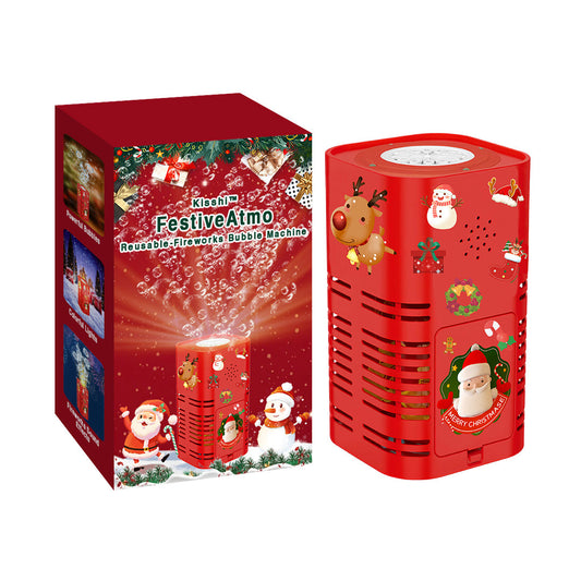 Kisshi™ FestiveAtmo Reusable-Fireworks Bubble Machine